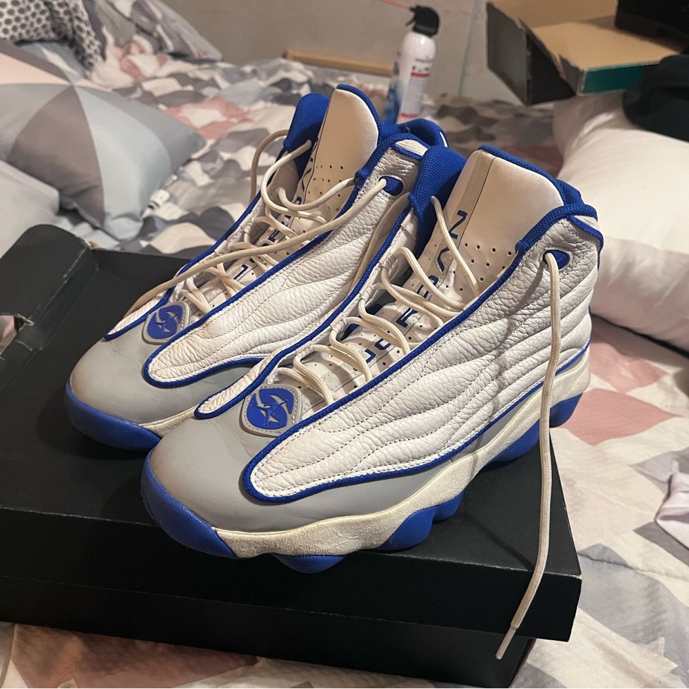 Jordan Pro Strong White/Racer Blue-Wolf Grey